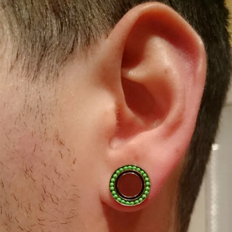 Stainless Steel Ear Tunnel Screw Fit Flesh Plug Expander with Small Ball Gauges Stretcher Piercing Jewelry | Украшения и