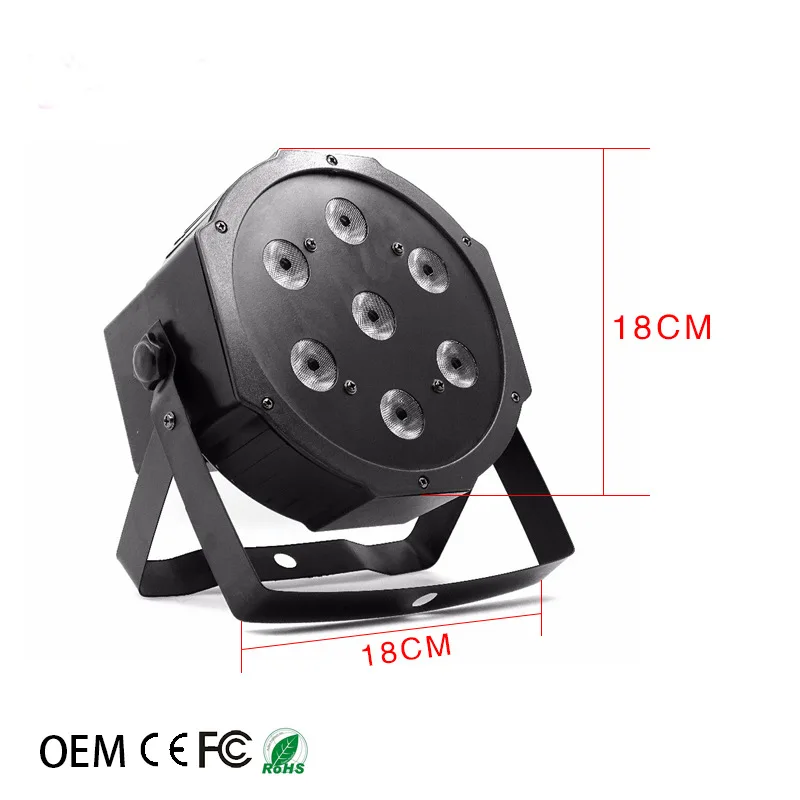 Светодиодный прожсветильник Тор RGBW Par 7x12 Вт с DMX512 входом/выходом питания и