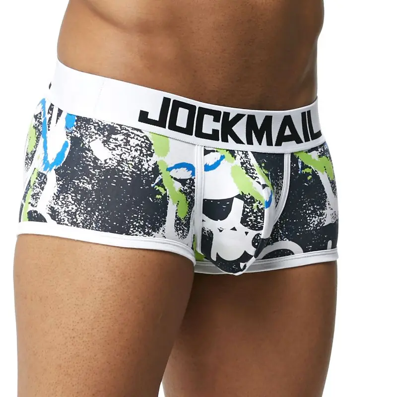 JOCKMAIL, новинка, боксеры, мужское нижнее белье, хлопок, с принтом, сексуальные мужские трусы, боксеры, мужские боксеры, мужские трусы, трусы для геев