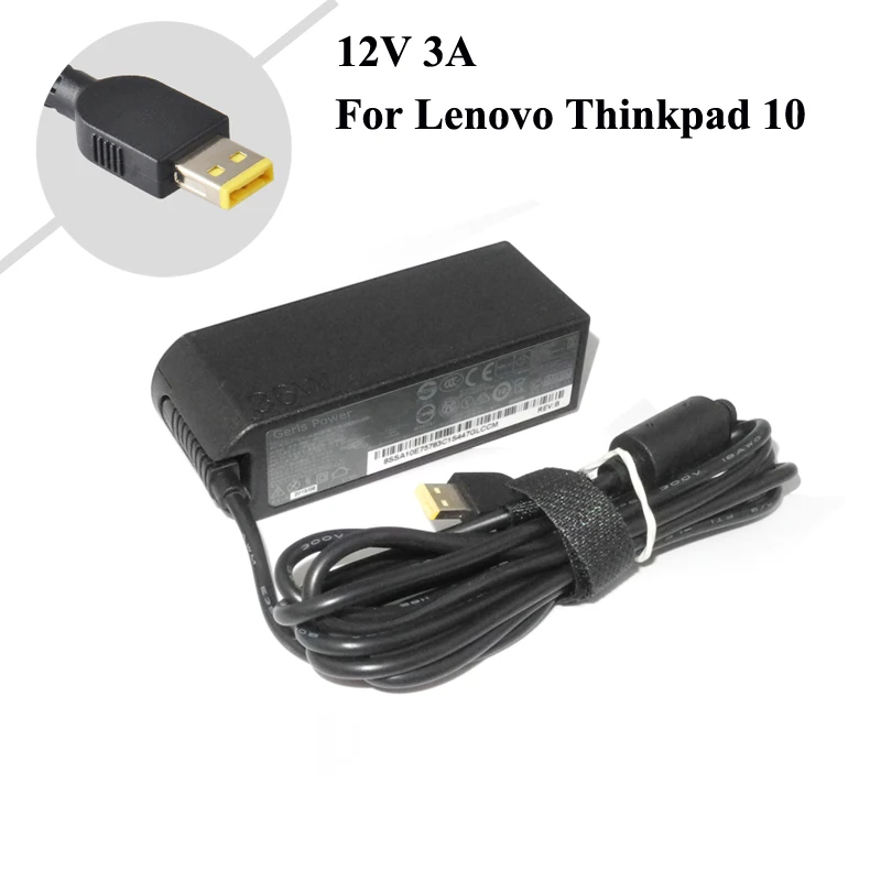 12 В 3A 36 Вт адаптер переменного тока для ноутбука lenovo ThinkPad 10 Helix 2 4X20E75066 TP00064A