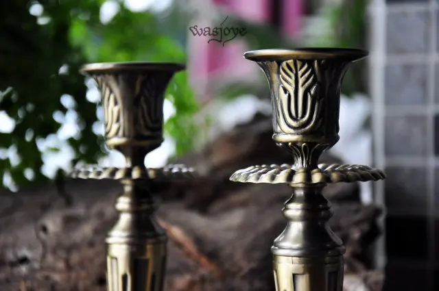 Медный Ретро Европейский романтический подсвечник украшения креативные