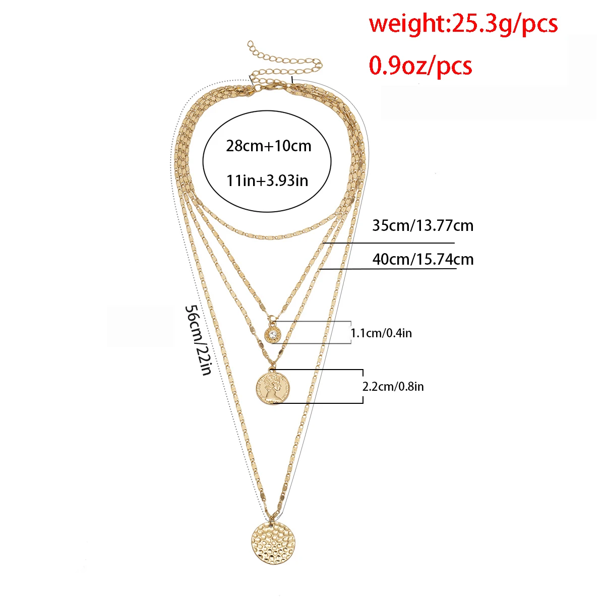 

Ingemark Multi Layer Carved Coin Choker Necklace Pendant Boho Vintage Crystal Flower Plate Long Chain Necklace Couple Jewelry