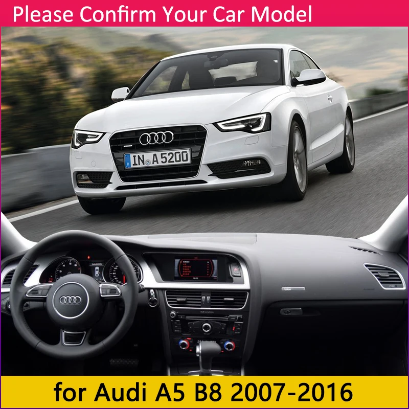 Для Audi A5 B8 2007~ 8 T Противоскользящий анти-УФ коврик на приборную панель тент dashmatt защита аксессуары с покрытием S-line 2009 S5
