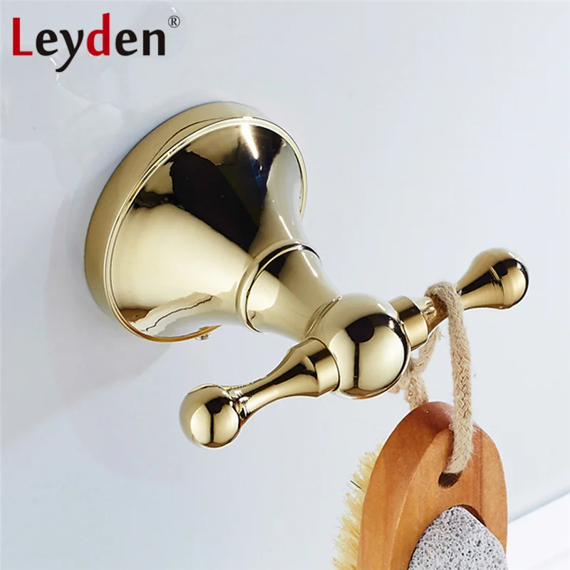 Роскошный крючок Leyden для одежды полотенец халата подвески ванной комнаты