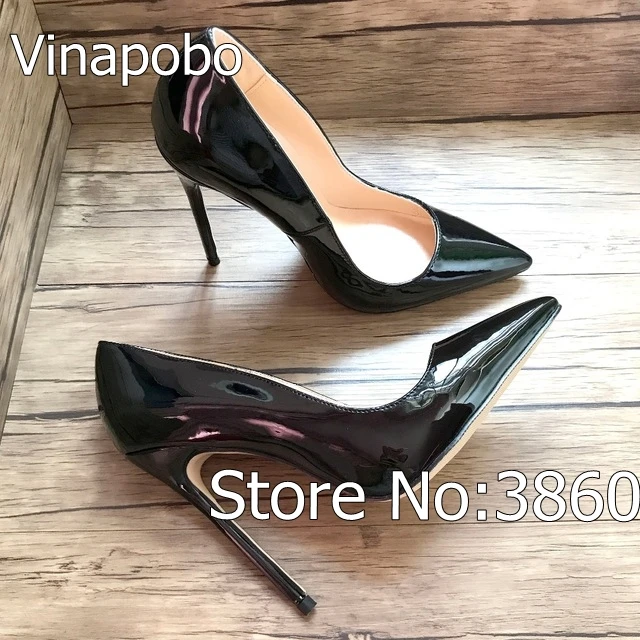 Vinapobo/ г. Новые модные женские туфли-лодочки на высоком каблуке Классические пикантные свадебные туфли на тонком каблуке, белого, красного, бежевого цвета, большие размеры 34-43