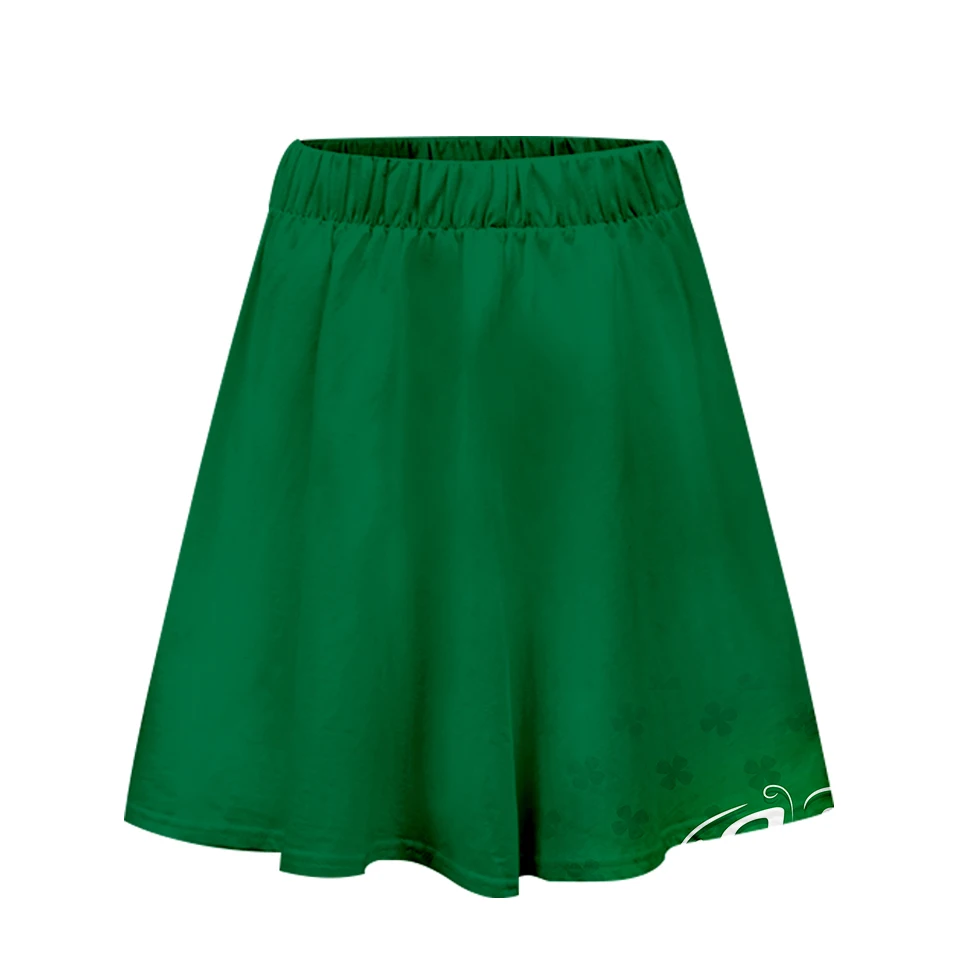 

St. Patrick's Day 3D Printed Skirts Women Fashion Summer Short Skirts 2019 Hot Sale Casual Girls Wear Size From XS to 2XL