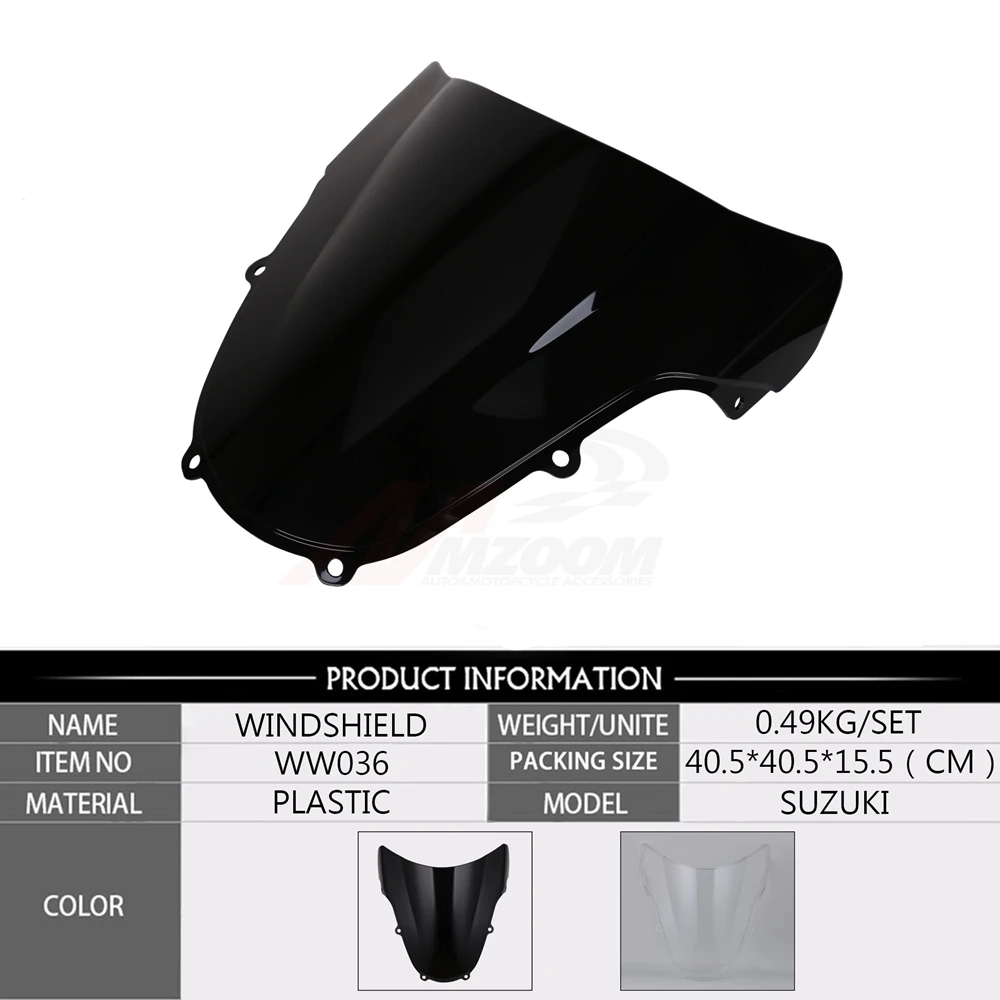 Лобовое стекло мотоциклетное черное для Suzuki GSXR 1000 600 750 R K1 K2 gsxr k1 k2 2000-2002 |