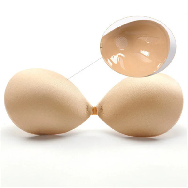 Бюстгальтер пуш-ап однотонный клейкий без бретелек с чашкой 1/2 | Женская одежда