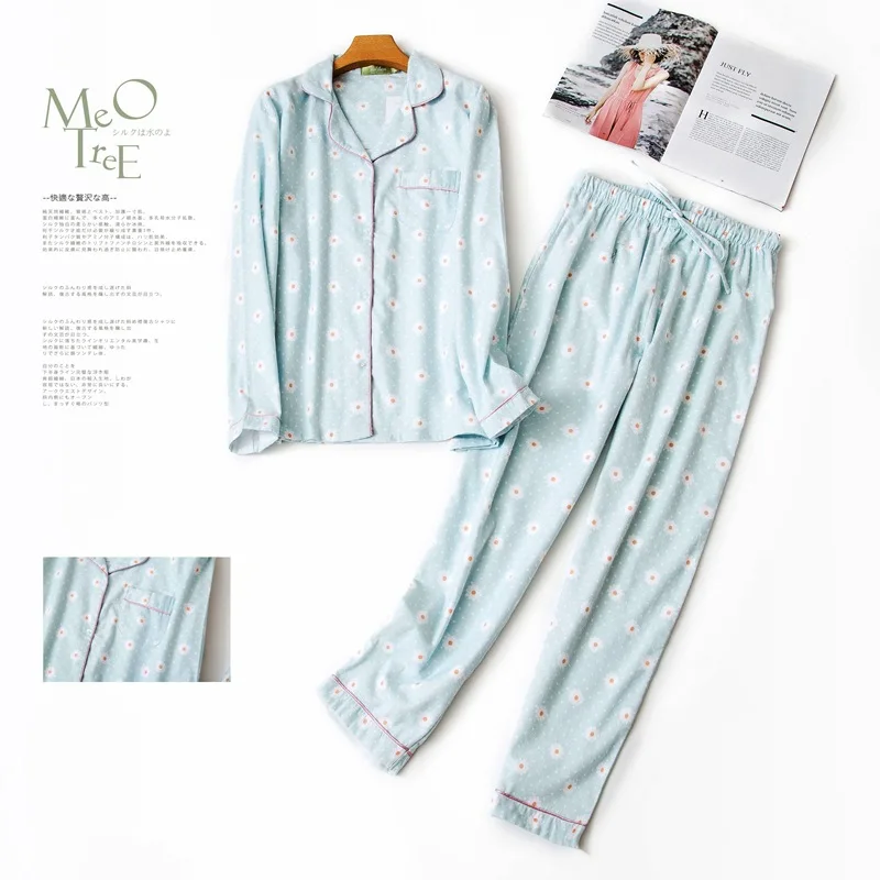 Cute cartoon cotton pyjamas women pajamas sets autumn elephants 99% Brushed sleepwear Floral prints pijamas mujer | Женская одежда