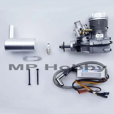Двигатель на бензине NGH GT9pro 2-тактный объемом 9CC для RC самолета, мультикоптера и дрона.
