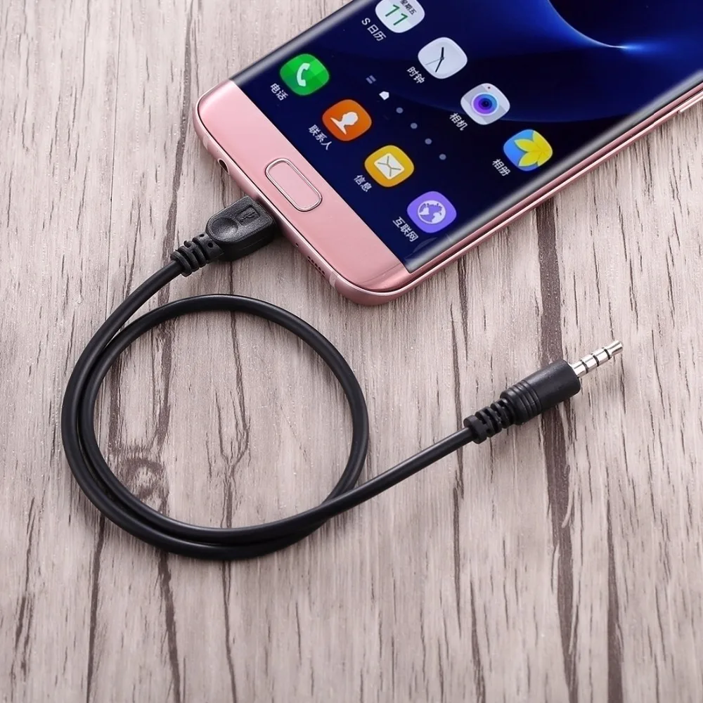 Аудиокабель со штекером 3 5 мм на штекер Micro USB длина: около 40 см|3.5mm male|male audioaudio cable |