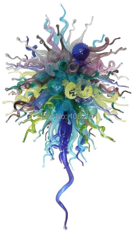 

Free Shipping AC LED Pretty Home Art Decor Light Colored Glass Light Fixtures
