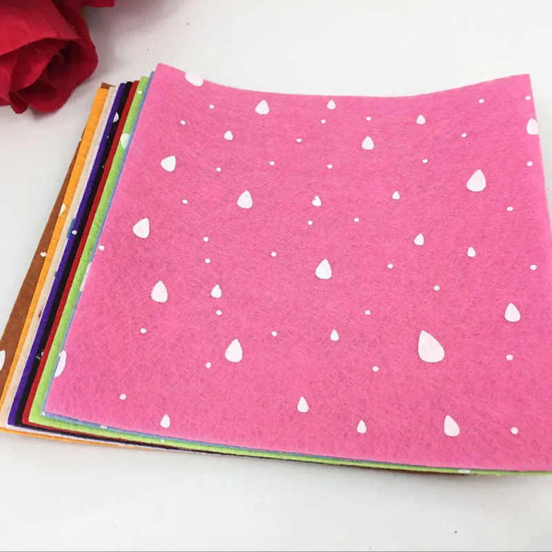 Печатная войлочная ткань нетканое домашнее украшение узорная пачка для шитья