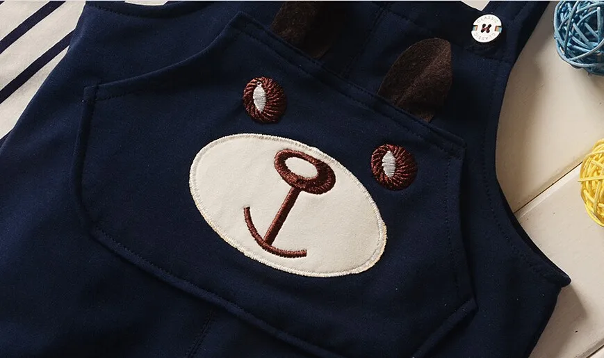 BibiCola/комплекты одежды для маленьких мальчиков Одежда младенцев рубашка с