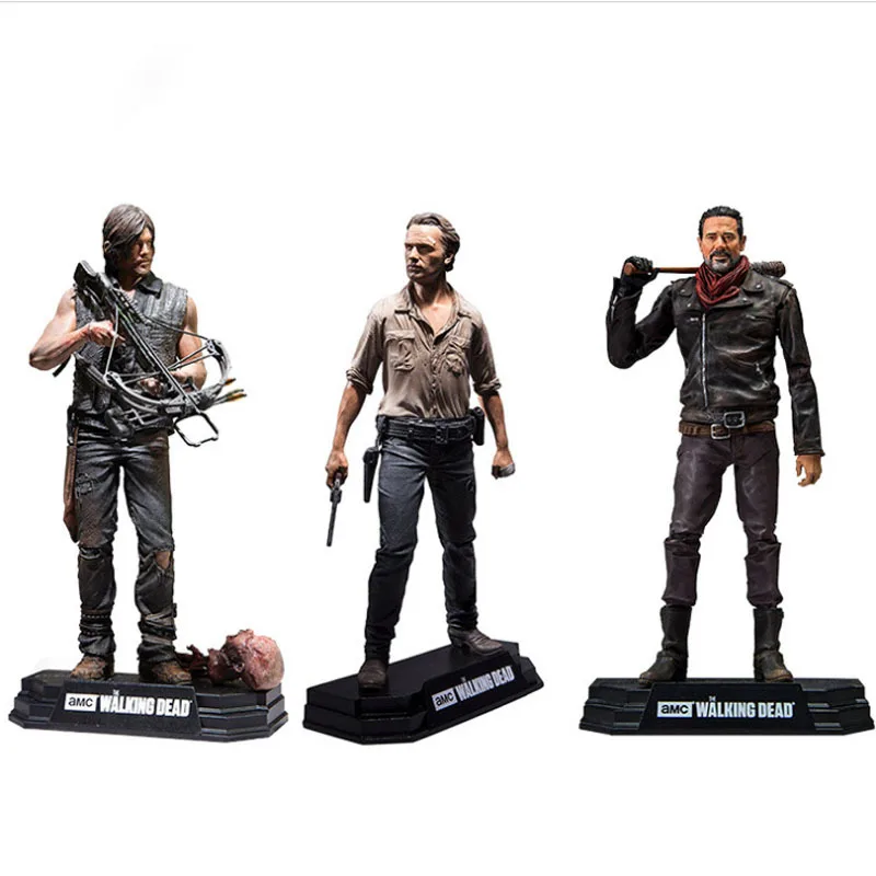 15cm AMC The walking DEAD &quotDARYL DIXON&quot NEGAN &quotRICK GRIMES&quotPVC Action Figure Toys Collector Christmas Gift doll | Игрушки и