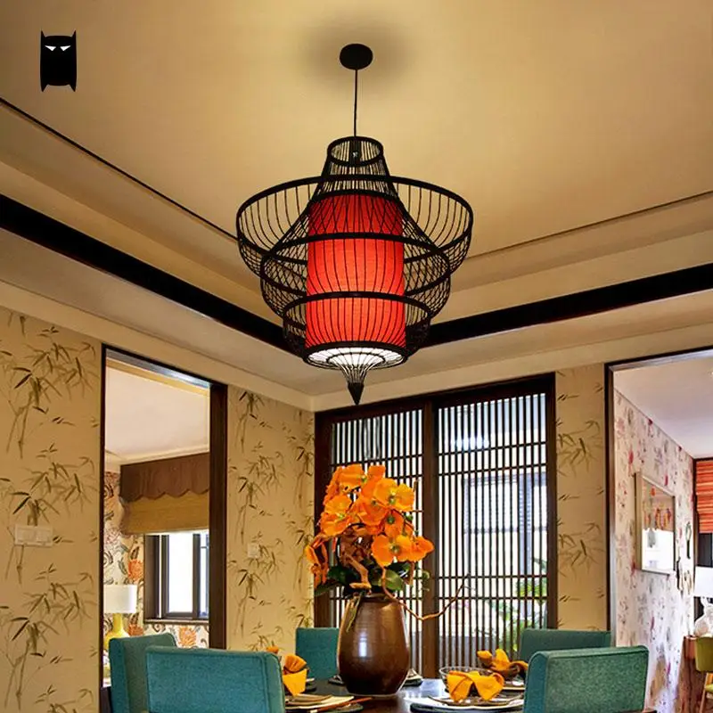 Бамбуковый Плетеный ротанговый абажур кулон ракушка светильник шнур