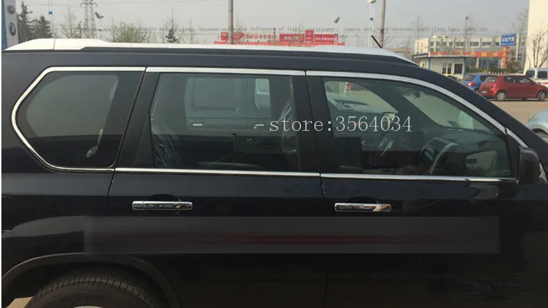 Накладка на боковое окно из нержавеющей стали подходит для nissan x trail t31 2008 2009 2010 2011