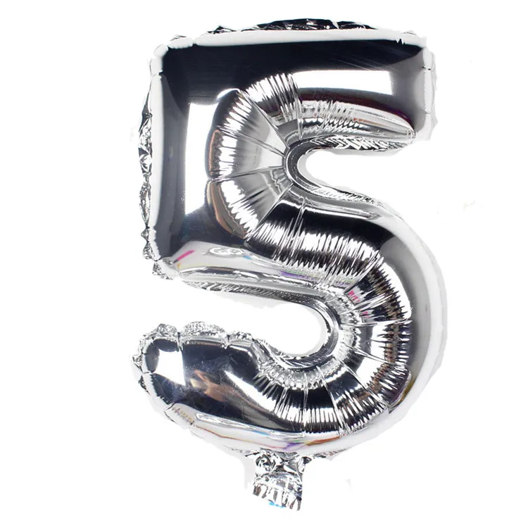 Новый супер большой 16-дюймовый фольгированный золотой и серебряный шарик с