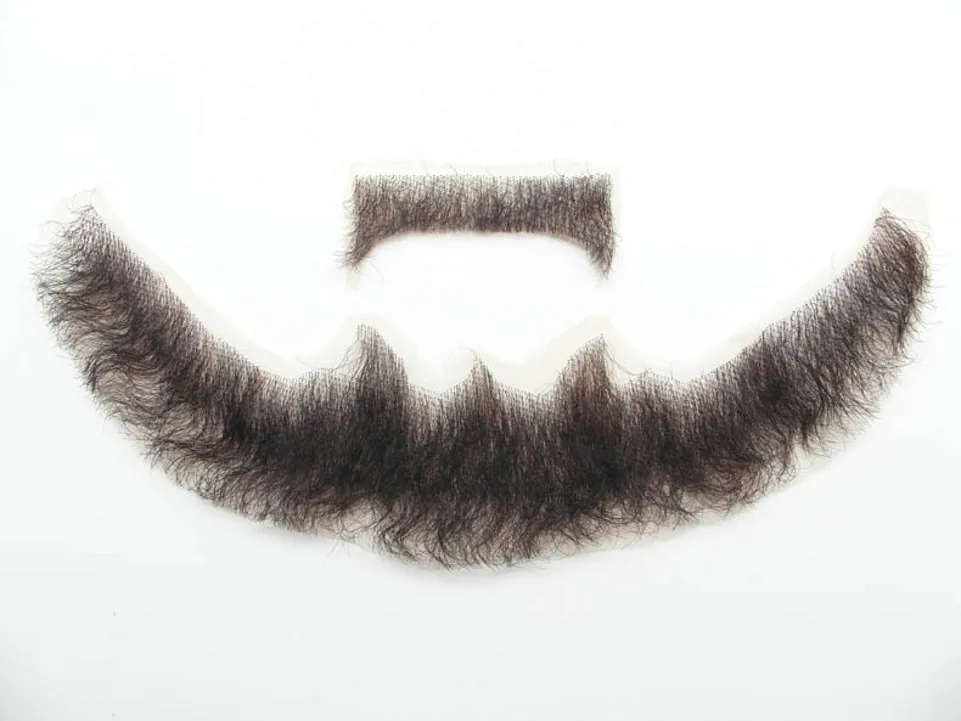 FXVIC Factory sell man false whiskers invisible mustache and full beard for costume. Fake |