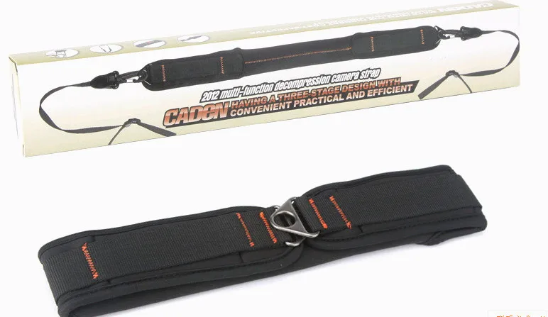 Ремень наплечный CADeN для цифровой видеокамеры быстросъемный черный сетчатый