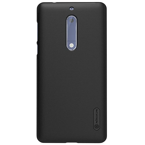 Для Nokia 5 TA-1008 TA-1030 чехол Непрозрачный Жесткий пластиковый Чехол дюймов Nillkin 5,2 для Nokia5 чехол - Цвет: Черный