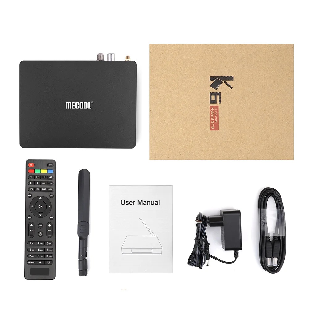 MECOOL K6 DVB S2 T2 Android 7 0 ТВ приставка Hisilicon Hi3798M 2 Гб 16 64 бит 4K 4/5 ГГц двойной Wifi BT4.1 USB3.0 Ultra