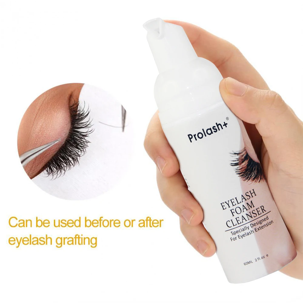 Prolash + шампунь для ресниц наращивания пенка глаз средство удаления макияжа 60 мл