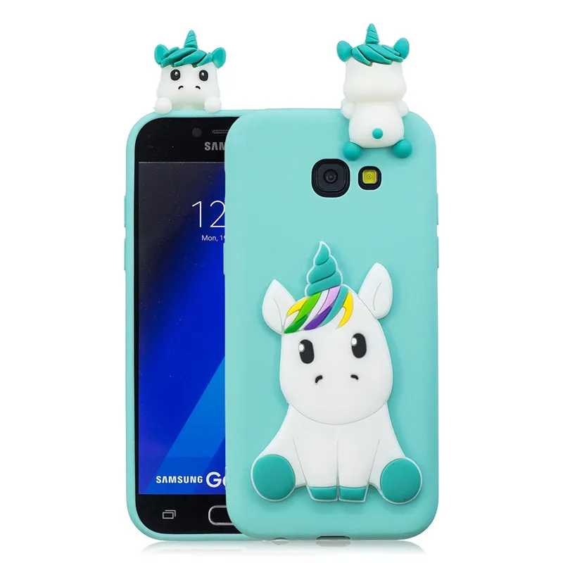 Мягкий чехол TPU для samsung galaxy A3 A5 2016 2017 3D кремния конфеты мультфильм задняя крышка