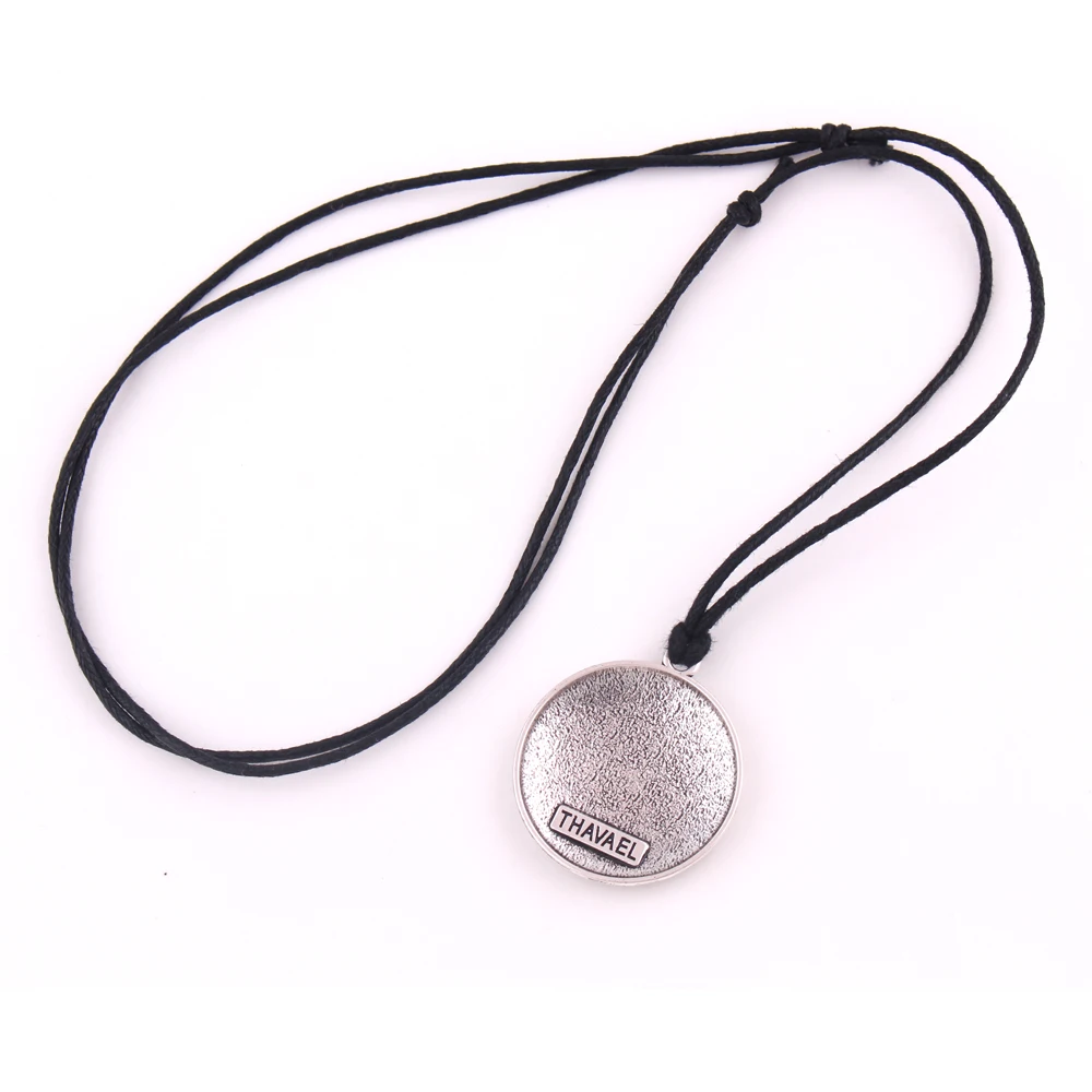 Seal of the Archangel Thavael Enochian Pendant Necklaces Talisman Amulet Angel Jewelry Vintage Wax Rope Necklace | Украшения и
