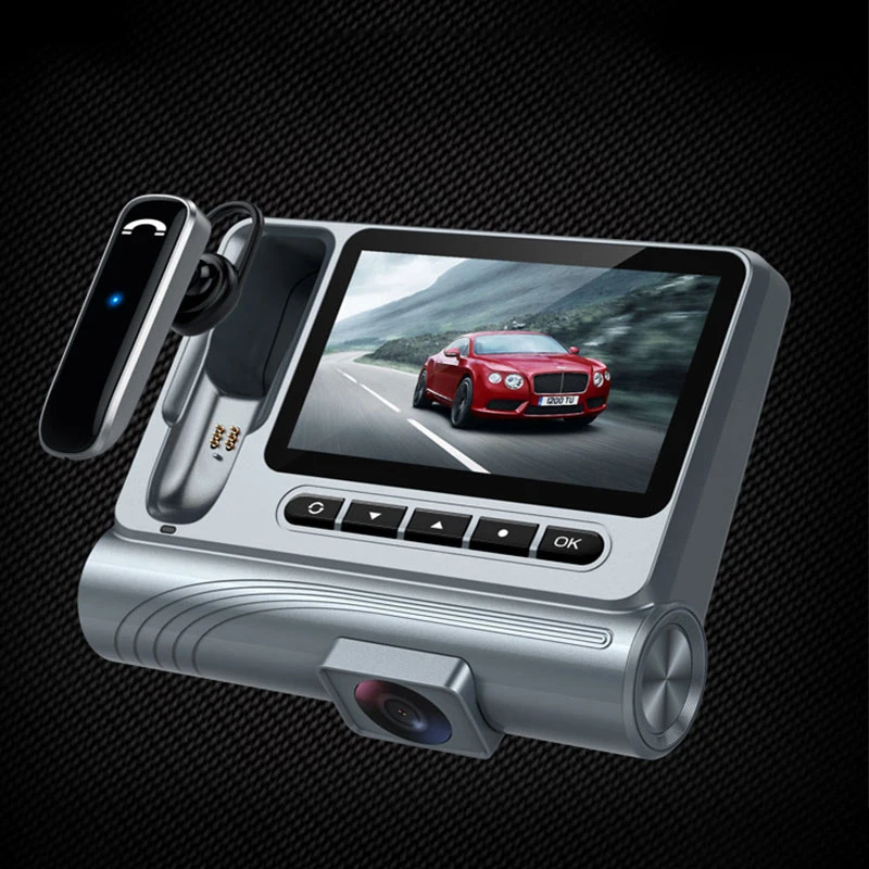 Hands-free Bluetooth Headset Night Vision Wide Angle CAR DVR 3&quot Dash Camera Cam HD Screen Display Hidden Driving Recorder | Автомобили