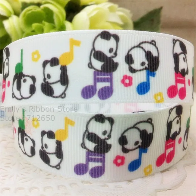 Бесплатная доставка лента в рубчик с принтом панды виде животного бант