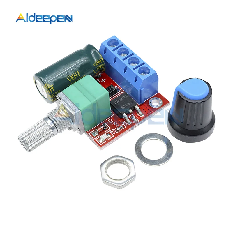 DC 4,5 V-35 V 0-5A 90W PWM контроллер скорости двигателя постоянного тока модуля Регулируемый Скорость регулятор Управление плата регулятора оборотов переключатель 12V 24V