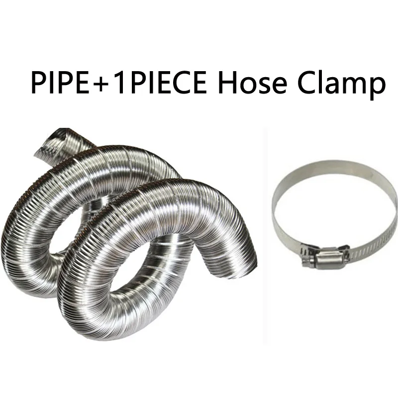 

Вентиляционный канал из нержавеющей стали 304, длина 50 см, выхлопная труба горячего воздуха с паром, различные гибкие трубы диаметром 32-100 мм