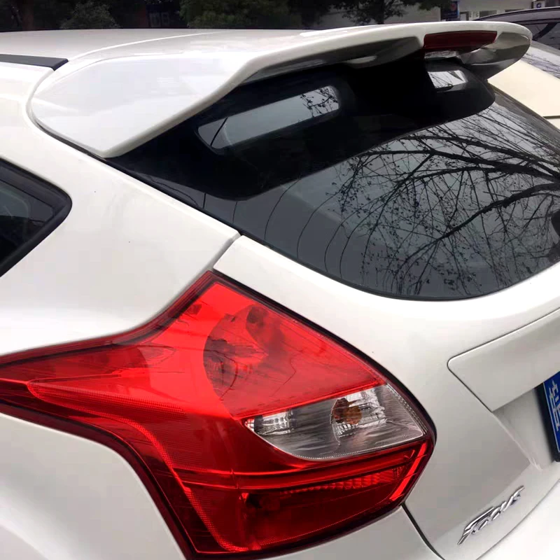 Для Ford Focus спойлер Высокое качество ABS Материал заднего крыла первоклассника Цвет задний спойлер 2012- для Ford Focus спойлер