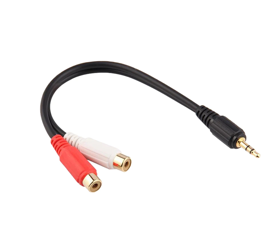 Choseal 30th anniversary QS3006 3 5 мм Jack 2 RCA аудио кабель штекер для Женский позолоченый