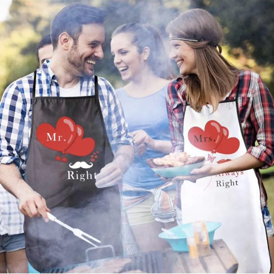 Hot sale 52*72cm polyester fabric men's and women's wedding apron ornaments Christmas decoration pendant Party Gifts | Дом и сад