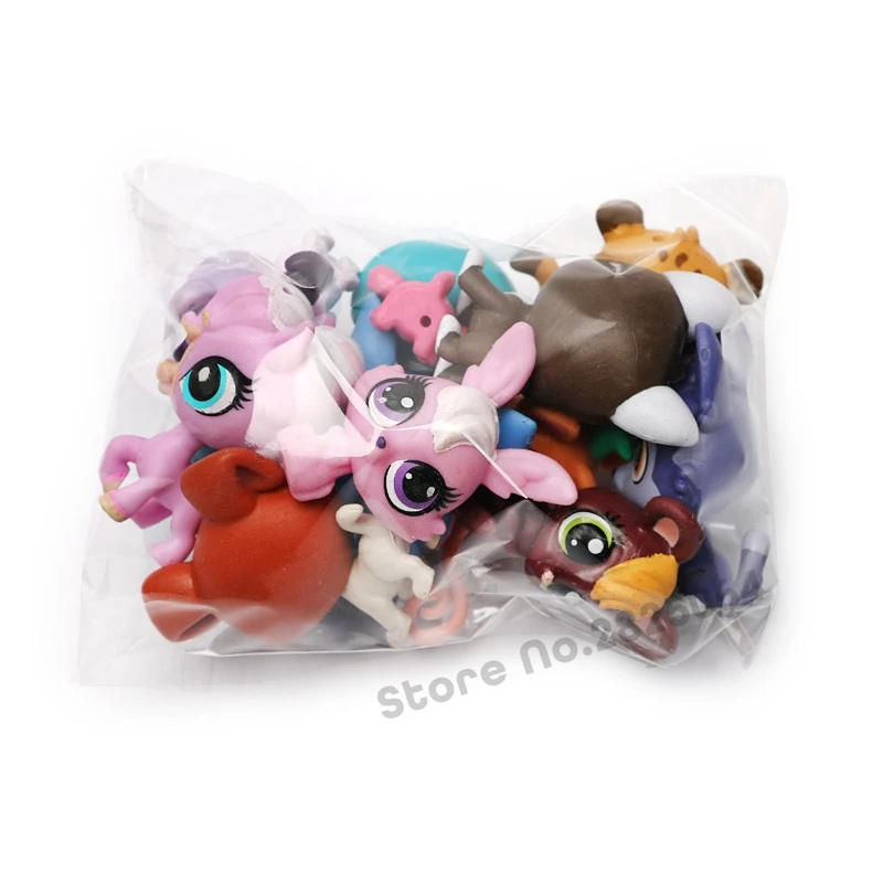 5PCS /Set Cute Doll Model Toy Bag Mini Little Dog Cat Rabbit Pet Figures Animal Patrulla Canina Toys For Children |