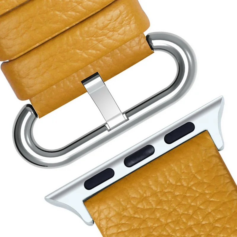 Ремешок для наручных часов Apple Watch 4/3/2/1 38 мм 42 мм Apple ремешок для наручных часов, 12 Цветов поводок собаки для наручных часов iWatch серии 4 44 мм 40 мм - Цвет ремешка: yellow