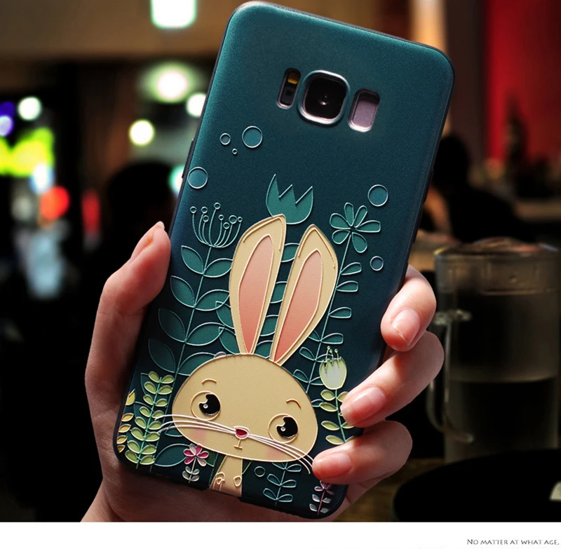 Advaka ультратонкий 3D рельефный окрашенный чехол для телефона samsung S8 S9 S10 Мягкий ТПУ чехол для телефона samsung Galaxy S8+ S9+ S10