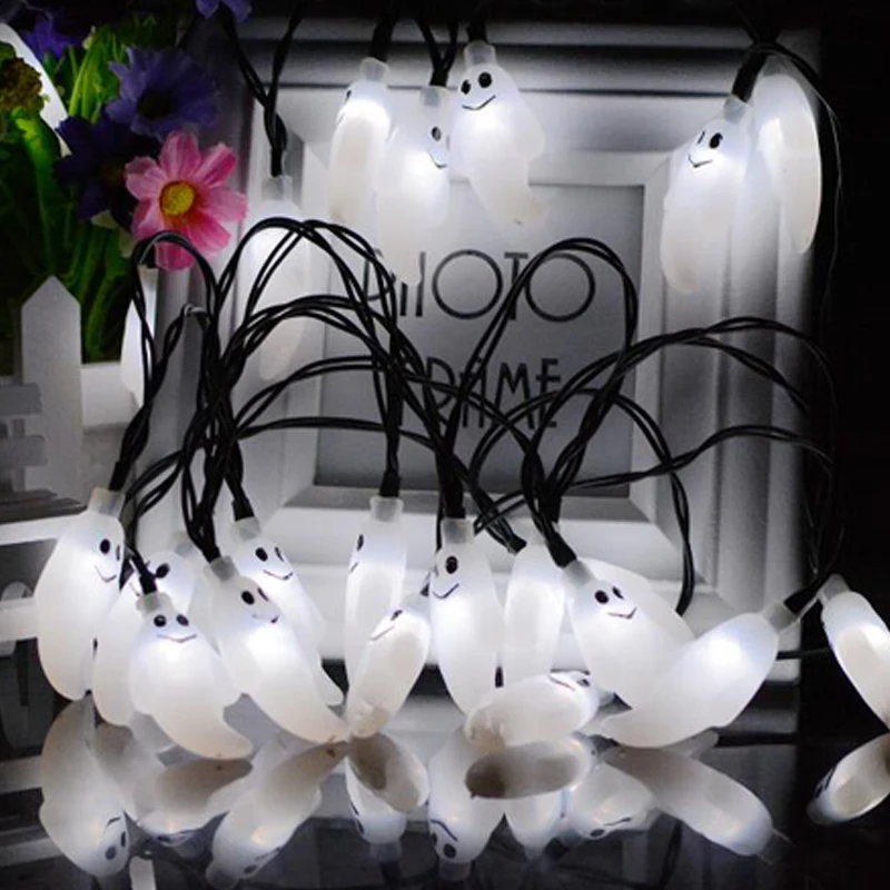 30 Led Ghost Солнечная гирлянда наружная Водонепроницаемая светодиодная для DIY сада