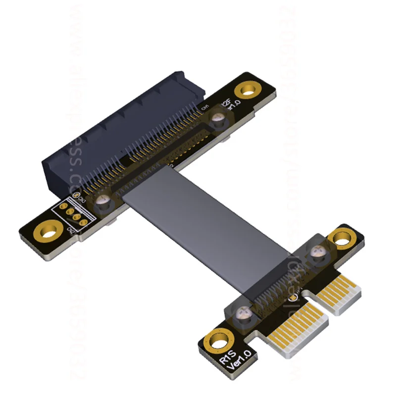 Кабель удлинитель PCIe 3 0x1 штекер на гнездо x4 защита от электромагнитных помех 8G/bps