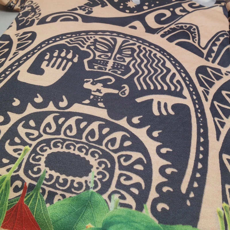 Новая детская футболка с рисунком Моана Мауи и шорты для мальчиков летний