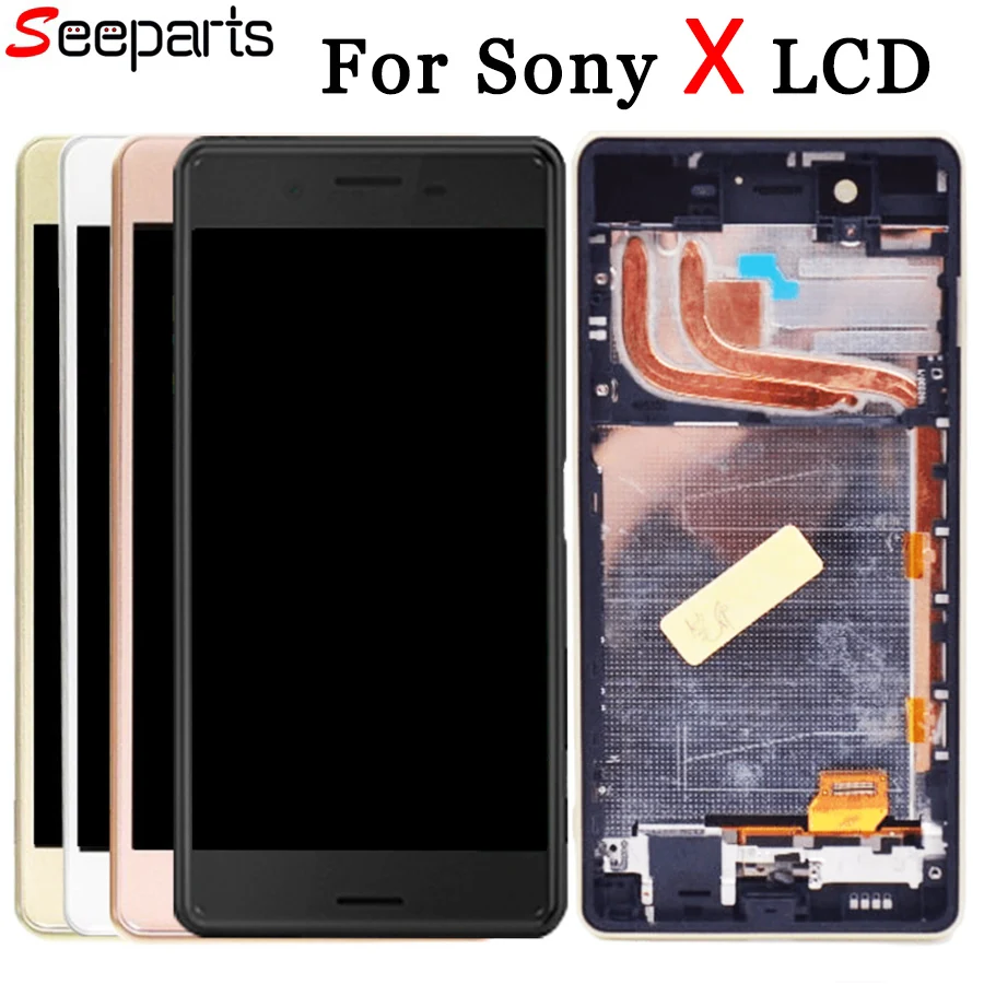 Для Sony Xperia X LCD дисплей кодирующий преобразователь сенсорного экрана в сборе F5122
