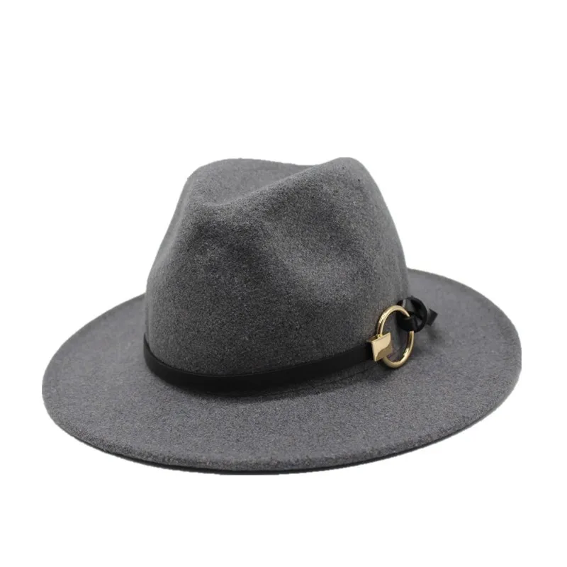 OZyc Мода шерсть для женщин Outback золотой круг фетровая шляпа Зима Осень ElegantLady