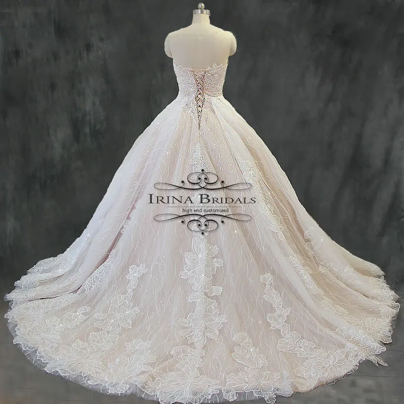 Свадебное платье без бретелек с кружевной аппликацией Irina Bridals de mariee | Свадьбы и