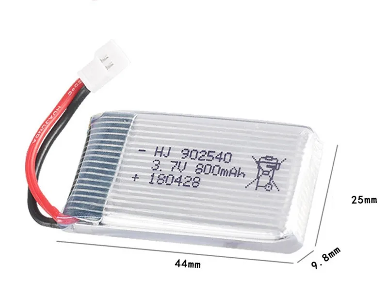3,7 V 800 mAh литий-полимерный Батарея для Syma X5 X5C X5S X5SC X5HW X5HC X5SW M68 X300 X400 X500 X800 HJ819 3,7 V 800 мА/ч, 902540 25C Батарея