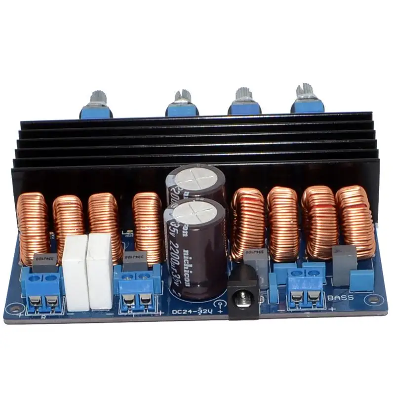 TDA7498 2 1 DC24V 32V класса D 3 канала 200 Вт + 100 W цифровой усилитель плата бесплатная