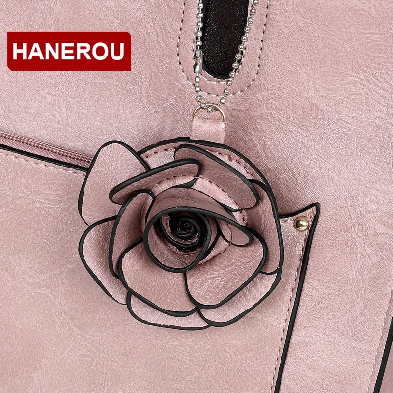 HANEROU роскошные женские Сумки из искусственной кожи набор 4 предметов Женская