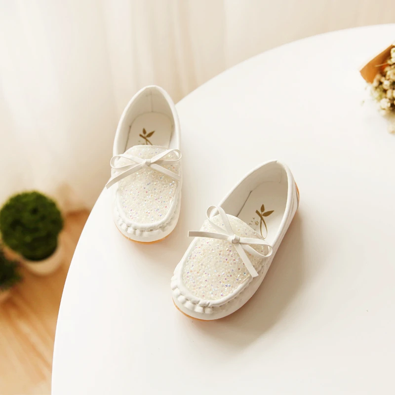 2017 новая весенняя детская обувь в Корейском стиле принцессы для девочек горошек |