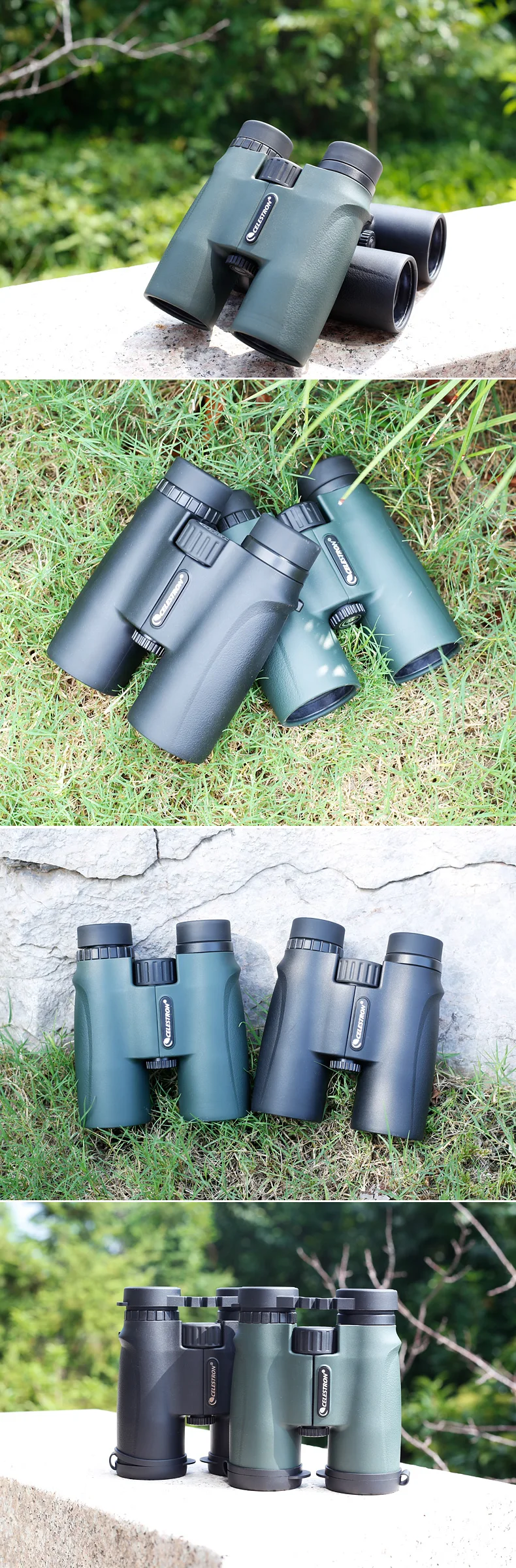 Celestron 10x42 бинокль качественный телескоп для охоты Компактный мощный бинокль ночного видения бинокуло полевые очки Spyglass